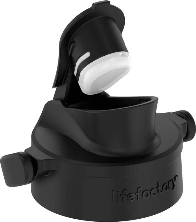 Alt view image 4 of 7 - Lifefactory 16-Ounce Glass Water Bottle with Active Flip Cap and Protective Silicone Sleeve, Teal Lake
