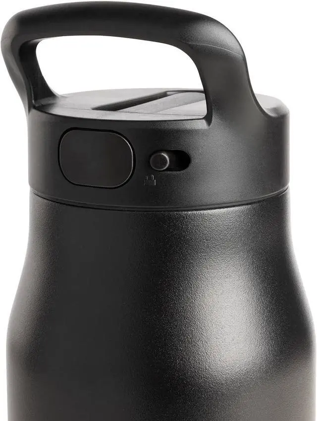Alt view image 4 of 7 - Simple Modern Water Bottle with Push Button Straw Lid | Ceramic-Lined Insulated Stainless Steel | Travel Water Bottles for Gym & Sports | Leak Proof | Mesa Signature Collection | 34oz, Almond Birch