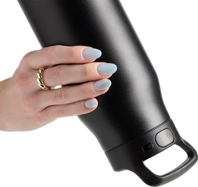 Alt view image 5 of 7 - Simple Modern Water Bottle with Push Button Straw Lid | Ceramic-Lined Insulated Stainless Steel | Travel Water Bottles for Gym & Sports | Leak Proof | Mesa Signature Collection | 34oz, Almond Birch