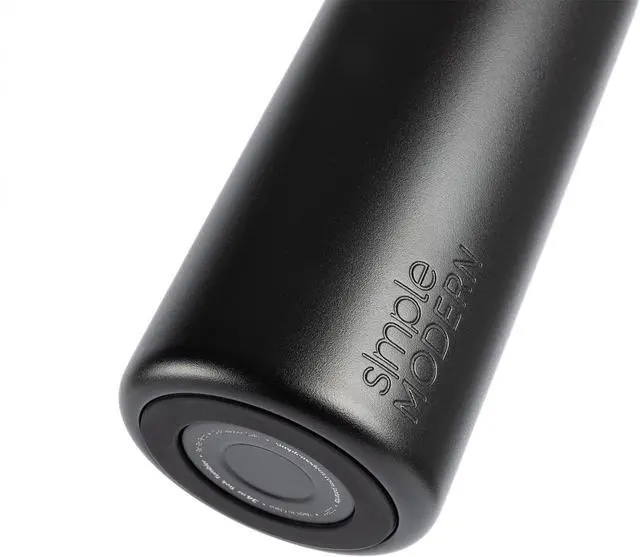 Alt view image 6 of 7 - Simple Modern Water Bottle with Push Button Straw Lid | Ceramic-Lined Insulated Stainless Steel | Travel Water Bottles for Gym & Sports | Leak Proof | Mesa Signature Collection | 34oz, Almond Birch