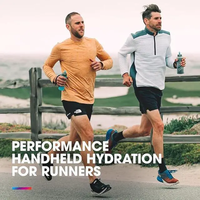 Alt view image 3 of 7 - HydraPak SkyFlask Speed - Collapsible Handheld Running Water Bottle (350ml, 500ml, 500ml Insulated) - Adjustable Strap, Lightweight, Spill-Proof Cap