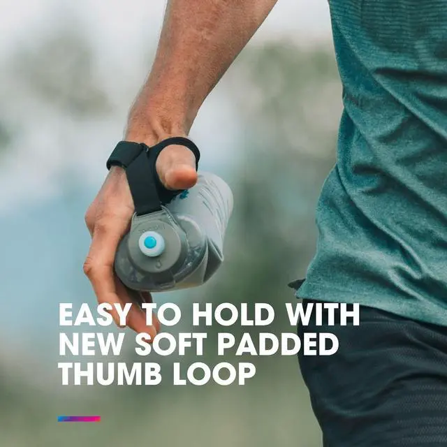 Alt view image 4 of 7 - HydraPak SkyFlask Speed - Collapsible Handheld Running Water Bottle (350ml, 500ml, 500ml Insulated) - Adjustable Strap, Lightweight, Spill-Proof Cap