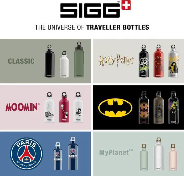 Alt view image 6 of 7 - SIGG - Aluminum Water Bottle - Traveller - Made in Switzerland - Carbonated Drinks - Recycled - BPA-Free - 20Oz / 34Oz