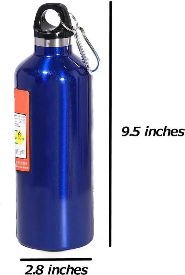 Alt view image 2 of 5 - Thermoses Water Bottle Stainless Thermos 17oz Nitrogen Bottle Type Thermal Cold Insulation Reusable Sports Water Bottles Leak Proof Carabiner Included Easy to Carry Work Sports Outdoors Hiking(Blue)