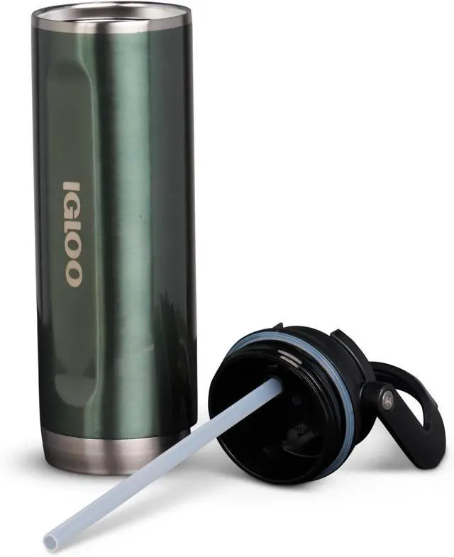 Alt view image 4 of 7 - Igloo, 20 OZ Stainless Steel, Sport Sipper Bottle