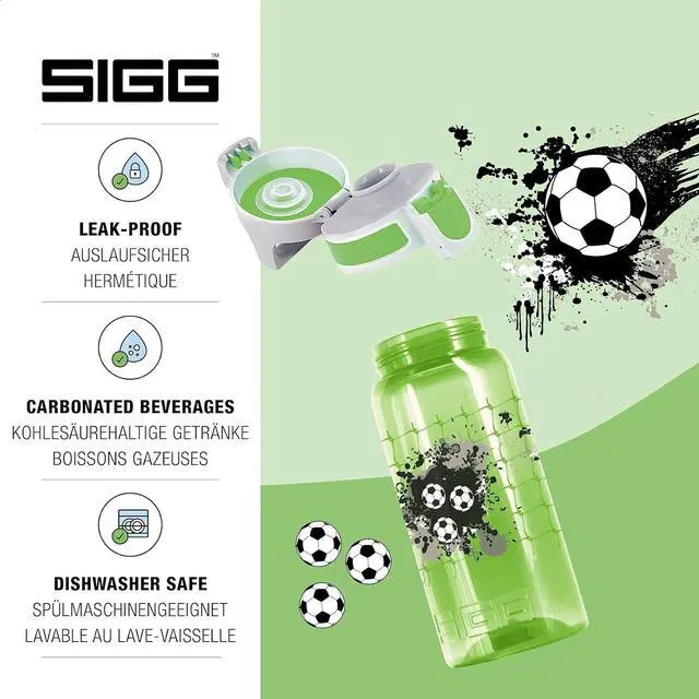 Alt view image 3 of 7 - SIGG - Kids Water Bottle for School, Sports - VIVA ONE - Made in Germany - Dishwasher Safe - Carbonated Drinks - 17 Oz
