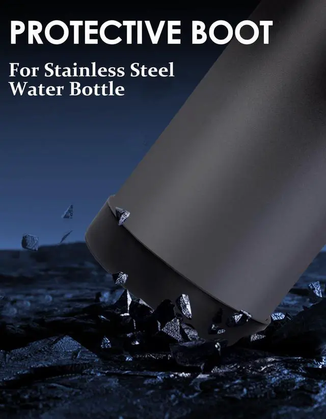 Alt view image 6 of 6 - Stainless Steel Sports Water Bottle - 32/40/64 Oz Insulated Water Jug with Straw & Auto Spout Lid, Paracord Handle, Bottle Sleeve, Cold 48H Hot 24H, Sweat-Proof Tactical Flask for Hiking, Army Green