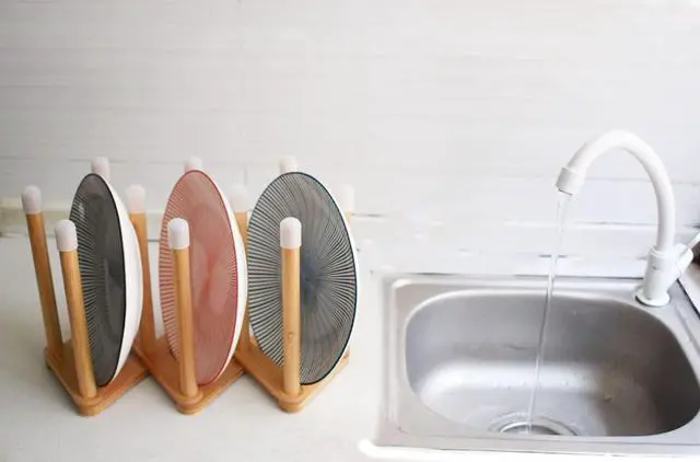 Alt view image 7 of 7 - Bamboo Retractable Bottle Drying Rack Cup Dish Drying Rack,Sports Water Bottle and Mug Drainer Stand, Plastic Bag Dryer Rack and Multifunctional Drying Rack for Kitchen Countertop