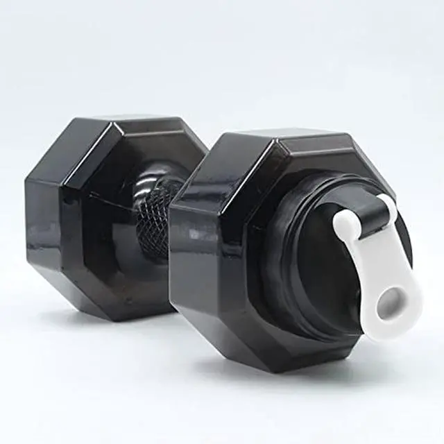 Alt view image 2 of 7 - 2.6L / 88oz Dumbbell Shape Water Bottle, Portable Weight Water Bottles, Dumbbells Travel Cup, PETG Eco-Friendly Cup for Gym, Yoga, Running, Outdoors, Cycling, and Camping