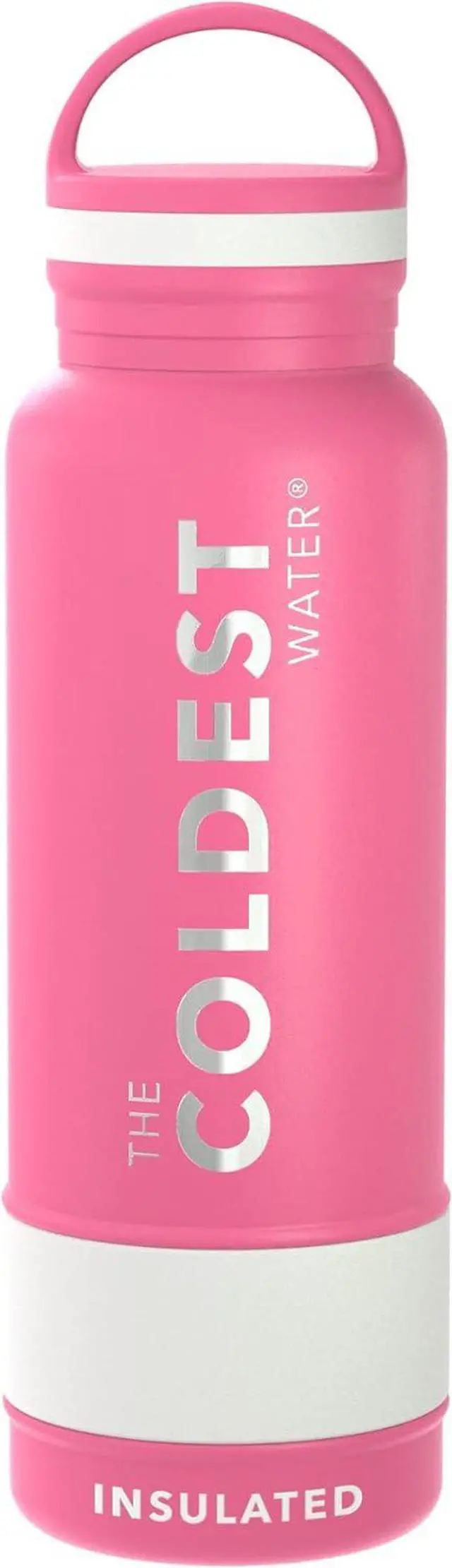 Main image of Coldest Insulated Water Bottle with Handle Lid | Leak Proof, Simple Insulated Modern Stainless Steel, Double Walled, Sport Thermos Bottles, Metal Flask | 21oz