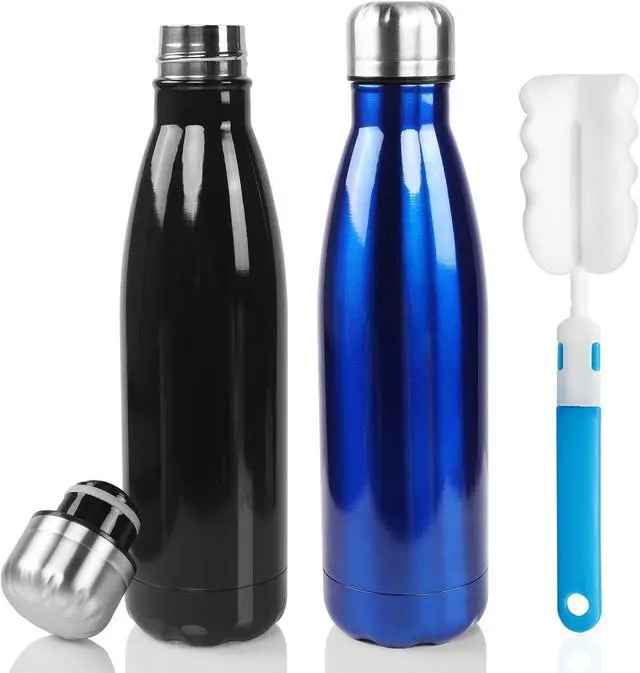 Main image of Sfee Insulated Water Bottle, 17 oz Stainless Steel Water Bottles, Double Wall Vacuum Reusable Water Bottles Leak Proof BPA-FREE Sports Bottle Cup Keep Hot&Cold for Running Gym Workout Cycling Kids