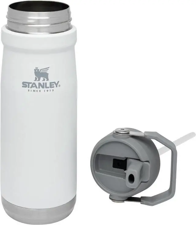 Alt view image 2 of 7 - Stanley IceFlow Flip Straw Water Bottle 22 oz | Built-In Straw for Travel and Sports | Lightweight and Leak Resistant | Insulated Stainless Steel | BPA-Free | Polar