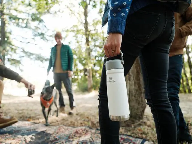 Alt view image 7 of 7 - Stanley IceFlow Flip Straw Water Bottle 22 oz | Built-In Straw for Travel and Sports | Lightweight and Leak Resistant | Insulated Stainless Steel | BPA-Free | Polar