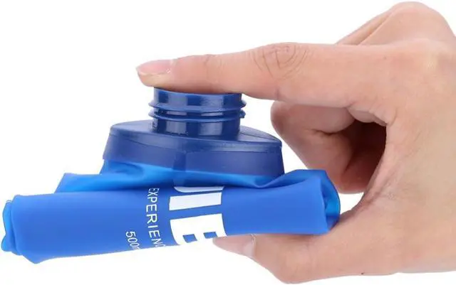 Alt view image 7 of 7 - AONIJIE 2 Pcs Sports Collapsible Water Bottle BPA Free - TPU Soft Drink Water Kettle Foldable Flask for Hiking Bicycling Running Climbing