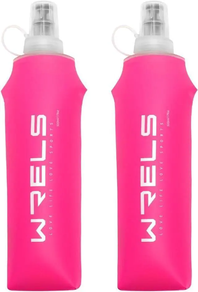 Main image of Folding Soft Flask Portable Collapsible Running Lightweight Water Bottle for Outdoor Sports,Travel with Mouthpeice Cover