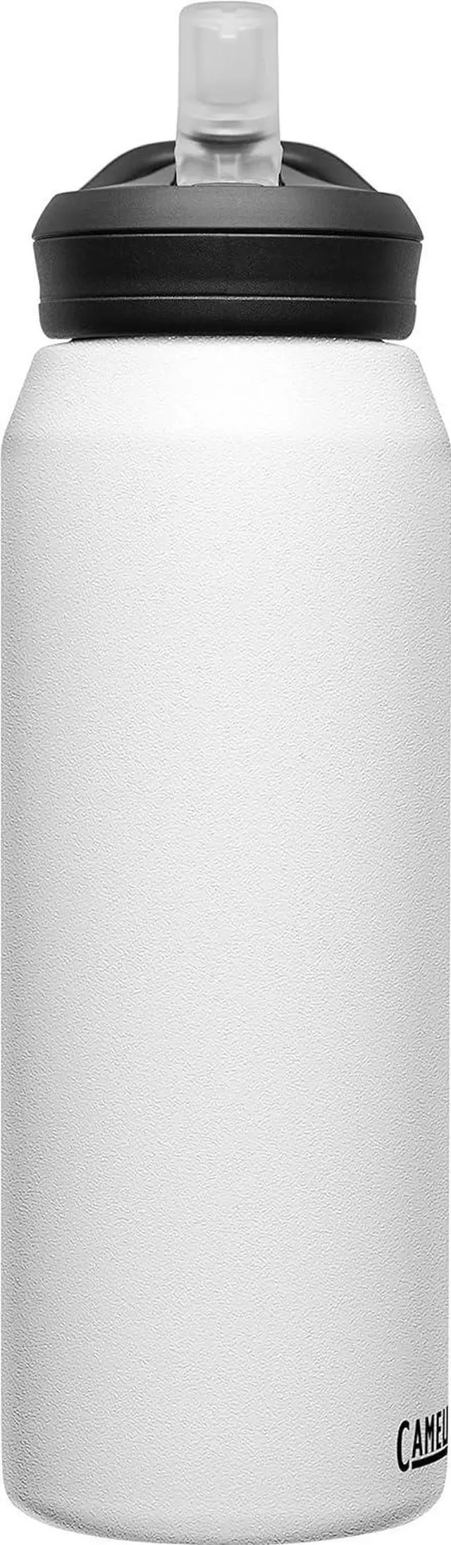 Alt view image 4 of 7 - CamelBak eddy+ Water Bottle with Straw 32oz - Insulated Stainless Steel, White