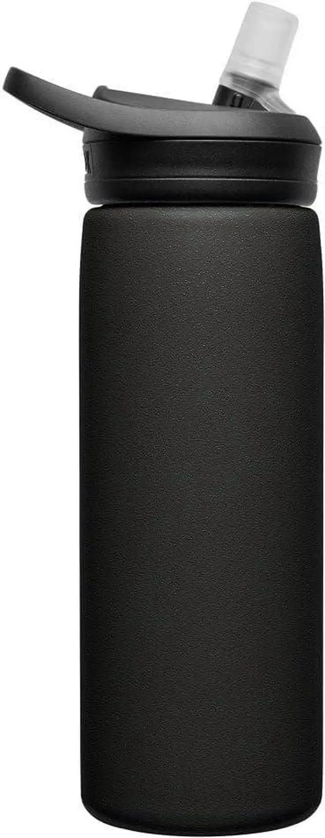 Alt view image 4 of 6 - CamelBak eddy+ Water Bottle with Straw 20oz - Insulated Stainless Steel, Black
