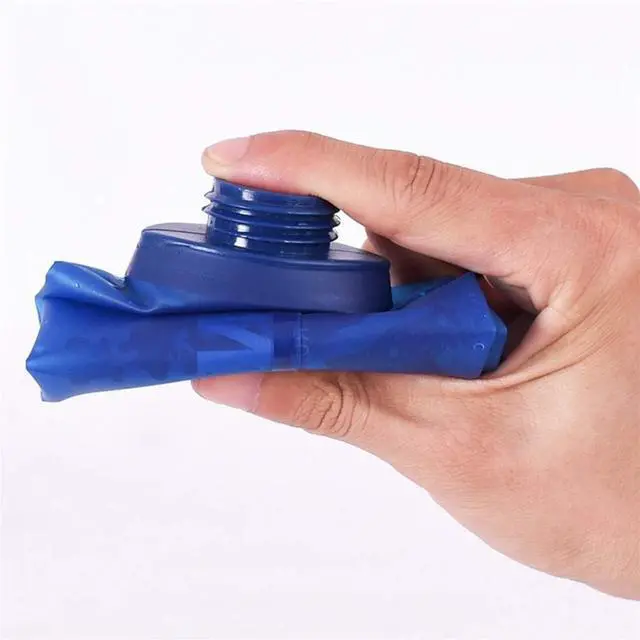 Alt view image 7 of 7 - AONIJIE 2 Pack Soft Water Bottle, TPU Collapsible Flask Foldable Bottles for Hydration Pack, BPA-Free, for Running Hiking Cycling Climbing (2 Pcs - 250ml)