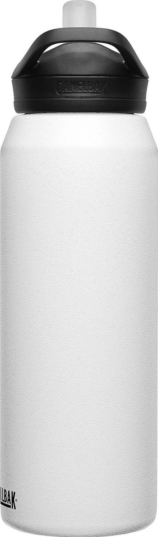 Alt view image 2 of 7 - CamelBak eddy+ Water Bottle with Straw 32oz - Insulated Stainless Steel, White