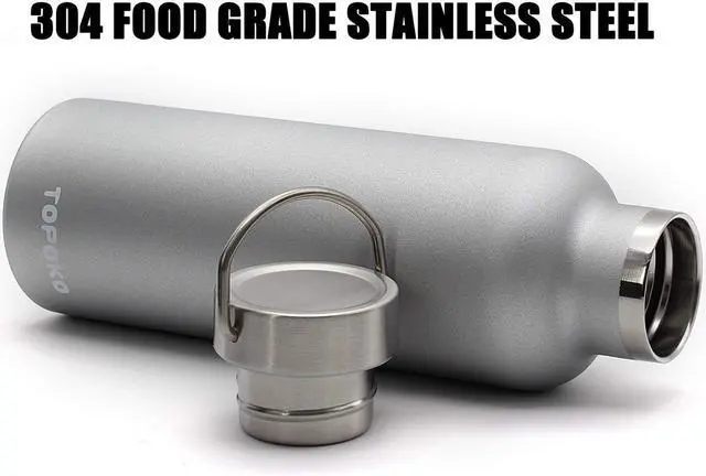 Alt view image 4 of 7 - TOPOKO 25 oz Stainless Steel Vacuum Insulated Water Bottle, Keeps Drink Cold up to 24 Hours & Hot up to 12 Hours Leak Proof and Sweat Proof Large Capacity Sports Bottle Wide Mouth Metal Lid