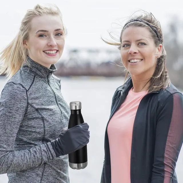 Alt view image 6 of 7 - VEGOND 17oz Stainless Steel Water Bottles Bulk, Reusable Metal Sports Water Bottle Keeps Drink Hot and Cold, BPA Free Double Wall Vacuum Cola Shape Insulated Water Bottles for Camping Gym, 4 Pack