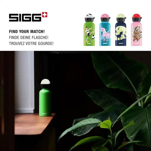 Alt view image 5 of 7 - Sigg - Kids Water Bottle - KBT - Made in Switzerland - Neutral Taste - Leakproof - Lightweight - School, Sports - 14 Oz