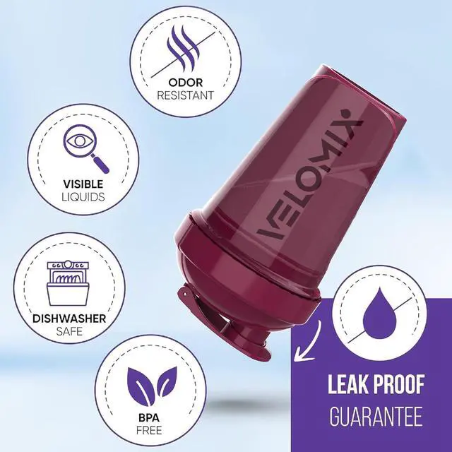 Alt view image 3 of 6 - -4 PACK- 20 OZ Protein Shaker Bottles for Protein Mixes, Shaker Cups for Protein Shakes, Small Shaker Bottle Pack, Shaker Cup, Shakers for protein Shakes (Berry Blend-4 Pack)