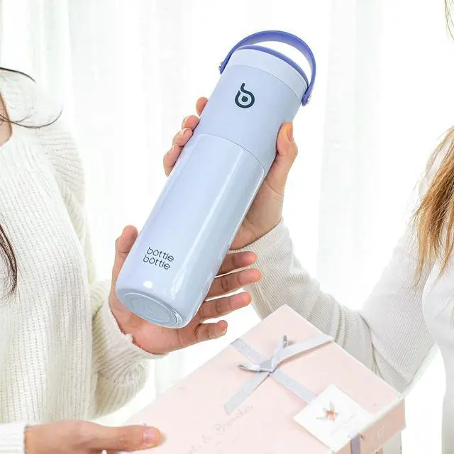 Alt view image 7 of 7 - BOTTLE BOTTLE Insulated Water Bottle for Sports with Straw,2 lids,18 oz 3IN1 Water Bottles for Slim Can Coolers and Kids Tumbler, Stainless Steel Metal Bottles for Outdoor Activities(Blue)