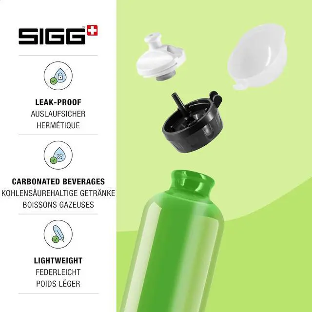 Alt view image 3 of 7 - Sigg - Kids Water Bottle - KBT - Made in Switzerland - Neutral Taste - Leakproof - Lightweight - School, Sports - 14 Oz