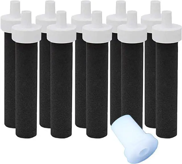 Main image of Water Replacement Filter for Bottle,Compatible with Brita BB06,fit Brita Hard sided,Sport and Stainless Steel Bottle 10PCS,with 1PCS Bite Valve. (With Bite Valve)
