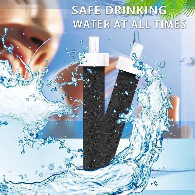 Alt view image 3 of 7 - Water Replacement Filter for Bottle,Compatible with Brita BB06,fit Brita Hard sided,Sport and Stainless Steel Bottle 10PCS,with 1PCS Bite Valve. (With Bite Valve)