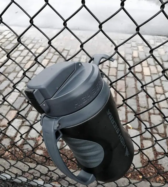 Alt view image 7 of 7 - High Sierra 64 Ounce Insulated Water Bottle  Double Wall Stainless Steel Jug, Leakproof Flip-Top Lid, Large Metal Jug with Straw, BPA-Free, Half Gallon Water Bottle for Gym or Hiking