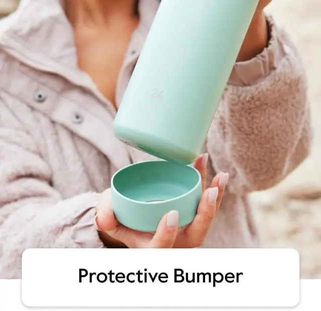 Alt view image 4 of 6 - Takeya Actives Kids Glow-in-the-Dark Water Bottle with Straw Lid - Stainless Steel Bottle with BPA-Free Lid - Reusable & Dishwasher-Safe Water Bottle - 18 oz, Glow Worm Blue