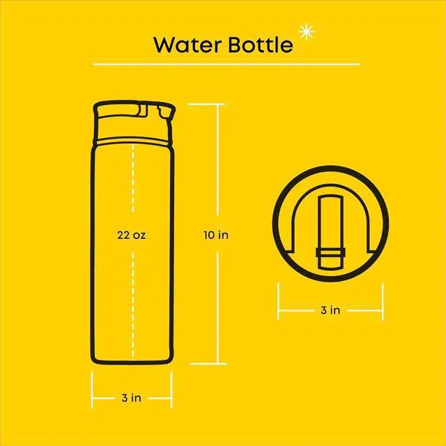 Alt view image 4 of 7 - JoyJolt Stainless Steel Star Wars Water Bottle 22 oz with Straw Lid, BPA-Free Sports and Travel Vacuum Insulated Water Bottle, Destination Collection Endor Bottle, Star Wars Gifts
