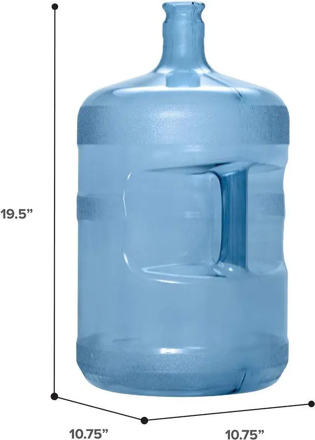 Alt view image 3 of 6 - Brio 5 Gallon Plastic Crown Cap Reusable Water Bottle Container