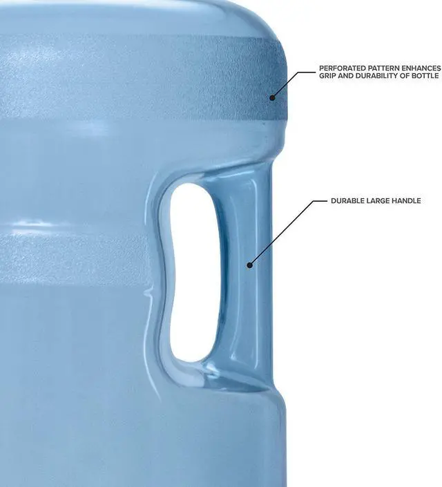 Alt view image 5 of 6 - Brio 5 Gallon Plastic Crown Cap Reusable Water Bottle Container