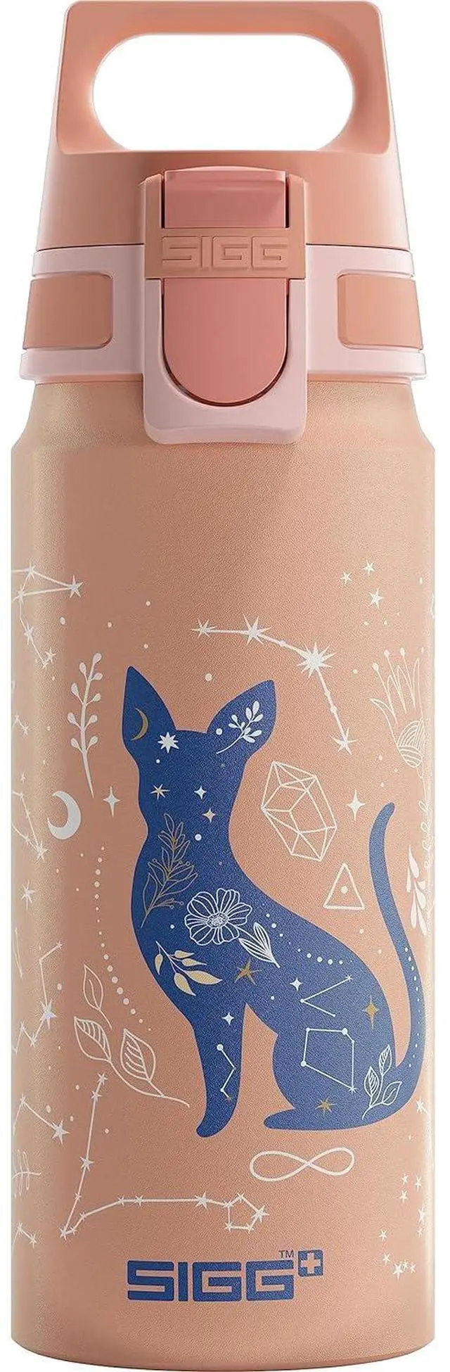 Main image of SIGG - Aluminium Kids Water Bottle - WMB ONE My Universe - Suitable For Carbonated Beverages - Leakproof - Lightweight - BPA Free - Climate Neutral Certified - Light Pink - 20 Oz