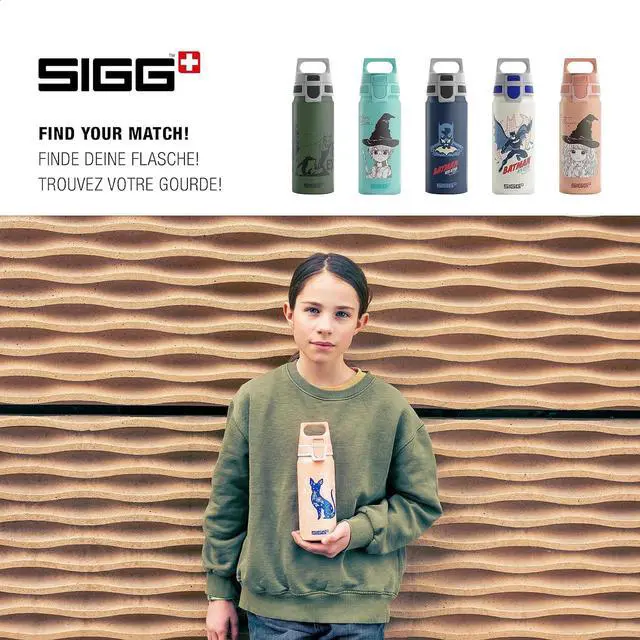 Alt view image 5 of 7 - SIGG - Aluminium Kids Water Bottle - WMB ONE My Universe - Suitable For Carbonated Beverages - Leakproof - Lightweight - BPA Free - Climate Neutral Certified - Light Pink - 20 Oz