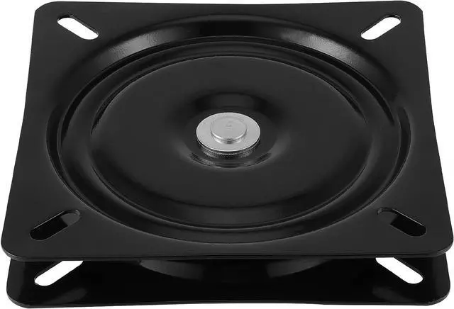 Alt view image 5 of 7 - HAKZEON 4 PCS 7 Inch Bar Stool Swivel Plate, Heavy Duty Swivel Base Mount Plate for Home, Office, Black