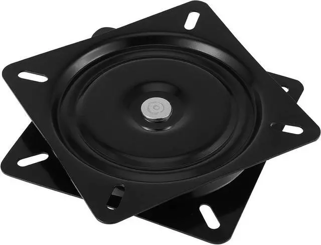 Alt view image 7 of 7 - HAKZEON 4 PCS 7 Inch Bar Stool Swivel Plate, Heavy Duty Swivel Base Mount Plate for Home, Office, Black