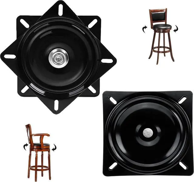 Main image of 2Pack Heavy Duty Boat Seat Swivel 7.5 Inch Bar Stool Swivel Plate Heavy Duty Swivel Chair Plate Seat Swivel Base 360° Bar Stool Swivel Replacement for Barstools Recliner Chair Boat