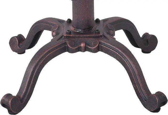 Alt view image 6 of 6 - LOKKHAN Tractor Seat Bar Stool-Rustic Industrial Bar Stool-Farmhouse Cast Iron Swivel Stool-Counter Height Adjustable-Extra Tall Pub Height-24-31 inch (Coppery Brown)