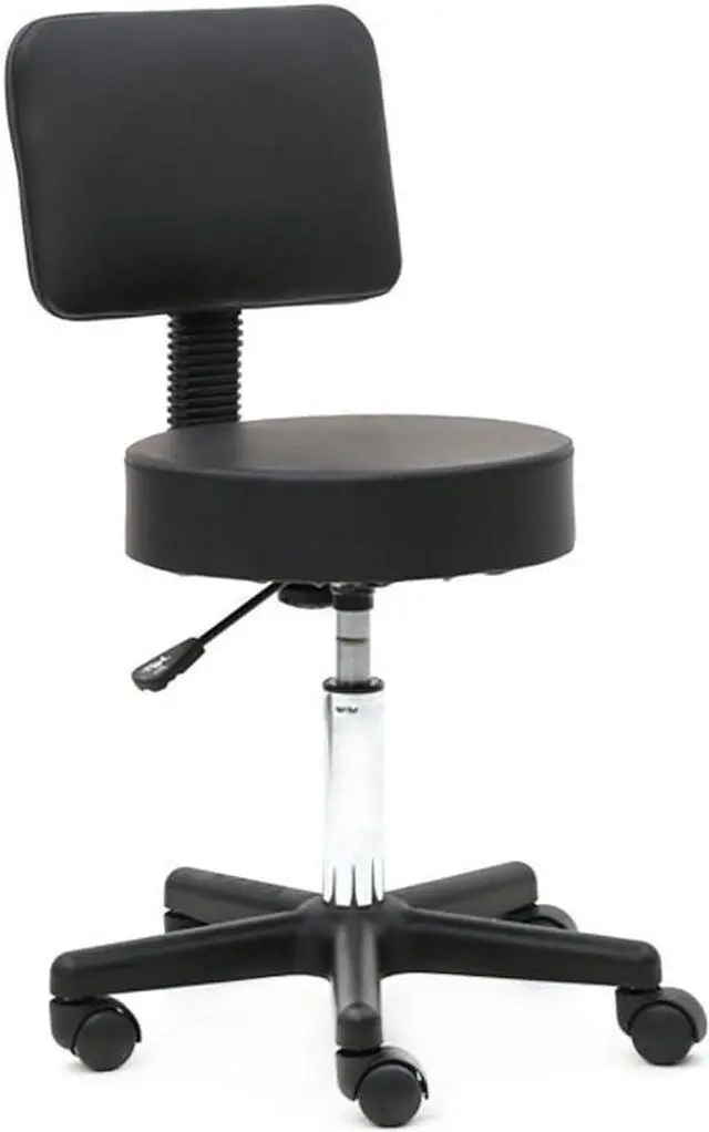 Main image of Office Chair Desk Chair Ergonomic Computer Chair High Back Executive Chair Swivel Chair for Women Men Adults Round Stool Plastic Arch Feet Rotation Bar Stool (black3)