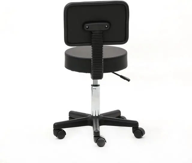 Alt view image 6 of 7 - Office Chair Desk Chair Ergonomic Computer Chair High Back Executive Chair Swivel Chair for Women Men Adults Round Stool Plastic Arch Feet Rotation Bar Stool (black3)