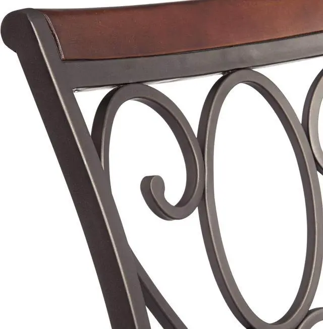 Alt view image 4 of 7 - Kensington Hill Trevi Bronze Metal Swivel Bar Stool Brown 26 1/2" High Traditional Faux Leather Upholstered Round Cushion with Backrest Footrest for Kitchen Counter Height Island Home Shed