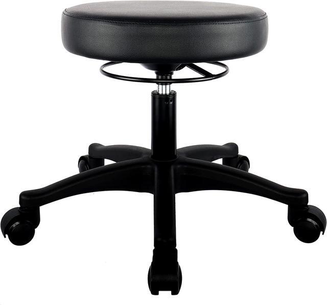 Main image of TAKE UR SEAT® 15" Table Height Adjustable Round Seat Stool Heavy Duty Built and Shipped Within 24 Hours, Spa, Medical, Lab, Black (Self-Braking Caster)