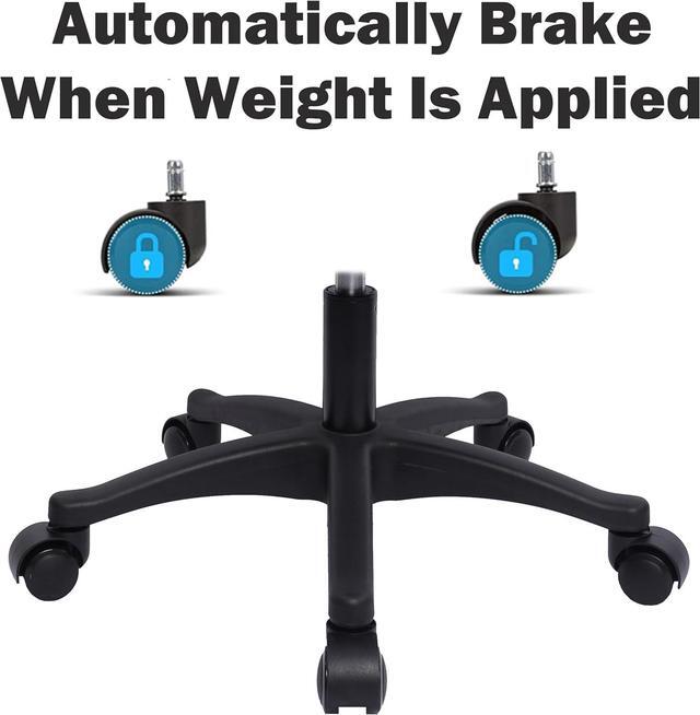 Alt view image 4 of 5 - TAKE UR SEAT® 15" Table Height Adjustable Round Seat Stool Heavy Duty Built and Shipped Within 24 Hours, Spa, Medical, Lab, Black (Self-Braking Caster)