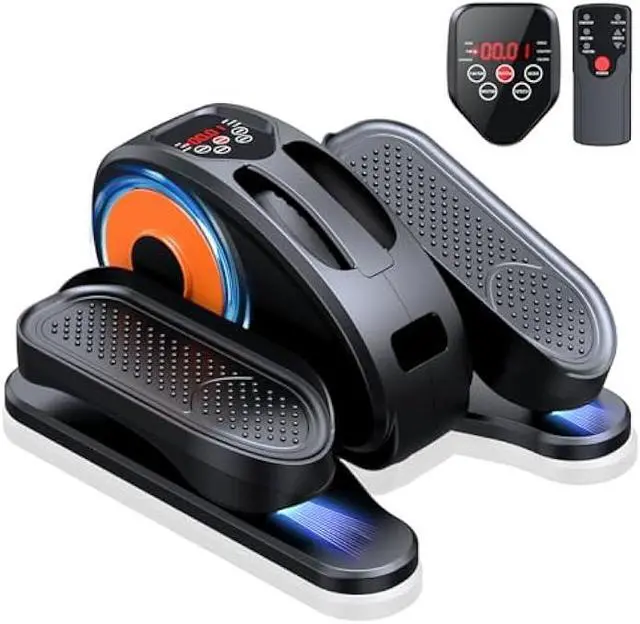 Main image of Under Desk Elliptical Machine, Ellipse Leg Exerciser for Seniors Fully Assembled, Quiet & Portable Electric Seated Pedal Exerciser with Remote Control & 12 Adjustable Speeds
