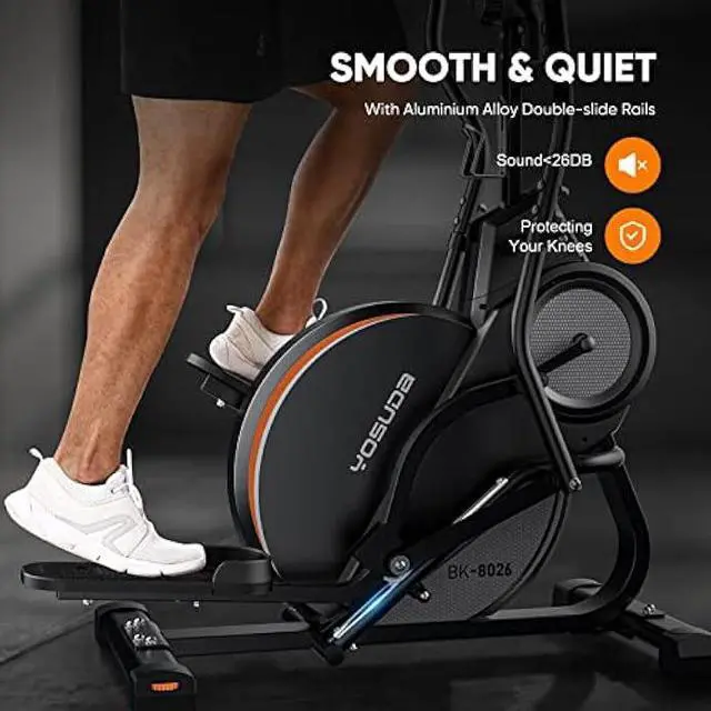 Alt view image 5 of 6 - YOSUDA Pro Cardio Climber Stepping Elliptical Machine, 3-in-1 Elliptical Machine Stair Stepper Trainer, Total Body Fitness Cross Trainer with Quiet Magnetic Driving System, 16 Resistance