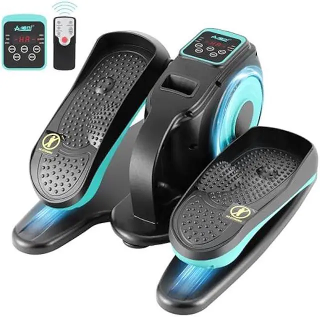 Main image of Under Desk Elliptical Machine, Ellipse Leg Exerciser for Seniors Adults, Adjustable Speeds Elliptical Trainer with Remote Control, Quiet & Portable Mini Seated Pedal Exerciser for Home Office Use